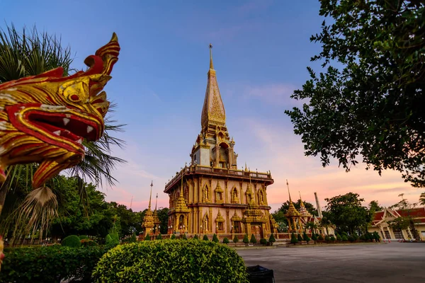 Pagoda Templo Chalong Phuket Tailandia — Foto de Stock