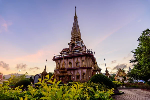 Pagoda Chrámu Chalong Phuket Thajsko — Stock fotografie