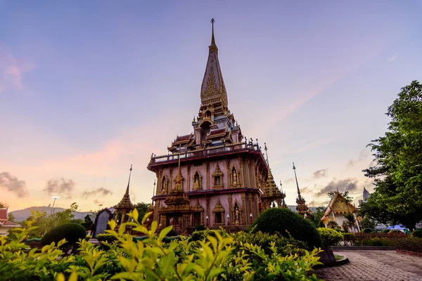 Pagode Dans Temple Chalong Phuket Thaïlande — Photo