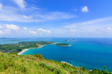 Siyah kaya bakış açısı Phuket Tayland.