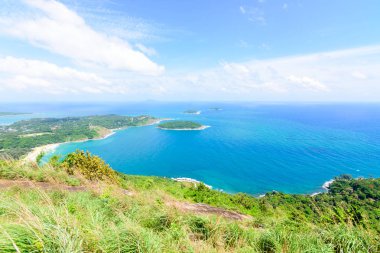 Siyah kaya bakış açısı Phuket Tayland.