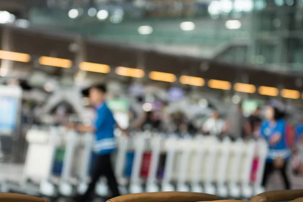 Blurred vision of airport passengers