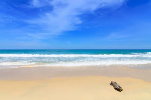 Hermosa Ola Playa Agua Clara Arena Blanca Holliday Andaman Mar — Foto de Stock