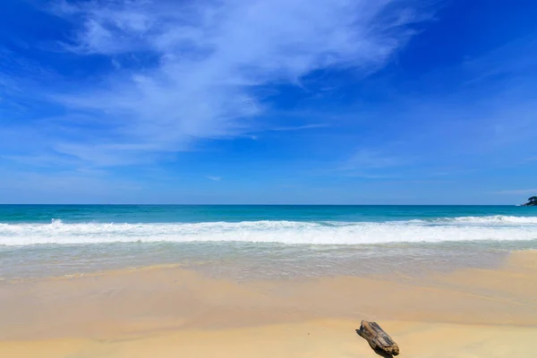 Hermosa Ola Playa Agua Clara Arena Blanca Holliday Andaman Mar — Foto de Stock