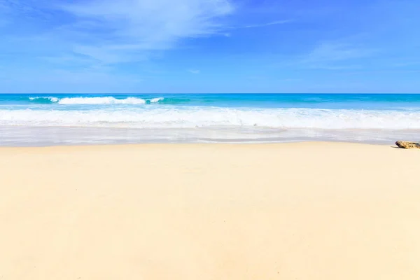 Hermosa Ola Playa Agua Clara Arena Blanca Holliday Andaman Mar — Foto de Stock