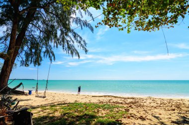 Güzel andaman Denizi, açık watet, tatilinizi beyaz kum Phuket Tayland.