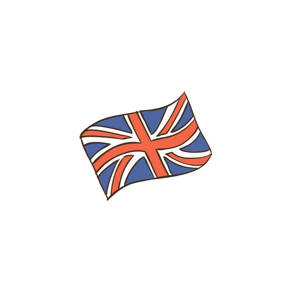 Icône Fond Britanniques Avec Style Design Plat Pour Votre Logo — Image vectorielle