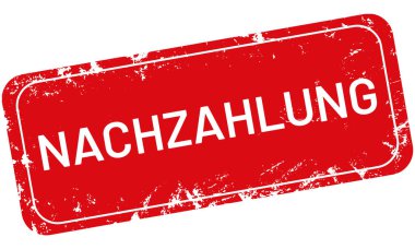 vektör Vintage damga Nachzahlung