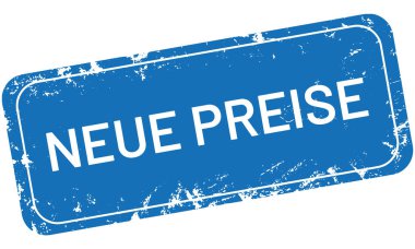 Vektör vintage Stamp Neue Preise