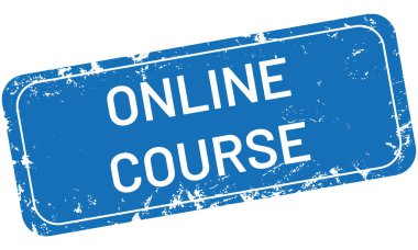 vektör Vintage damga online ders