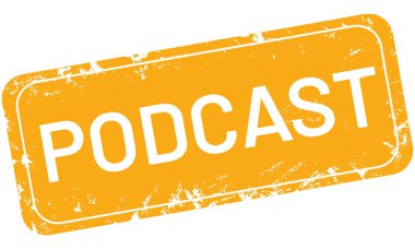 vektör Vintage damga podcast