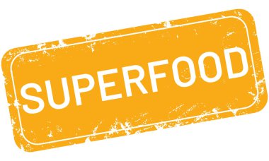vektör Vintage damga superfood