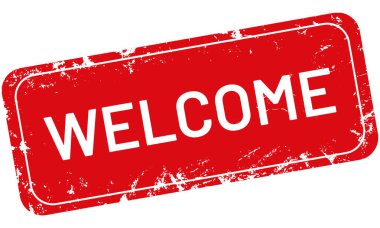 vektör Vintage damga karşılama