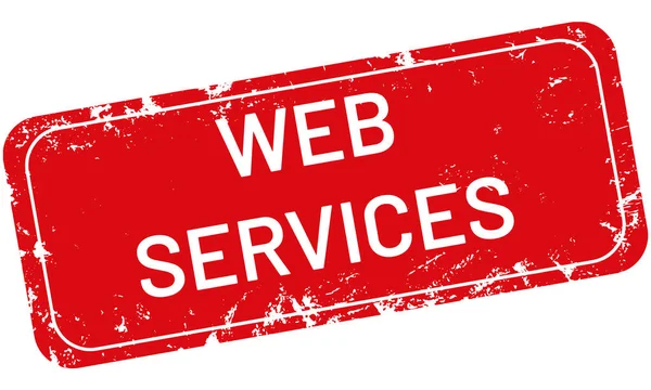 Vetor Vintage Carimbo Web Services — Vetor de Stock