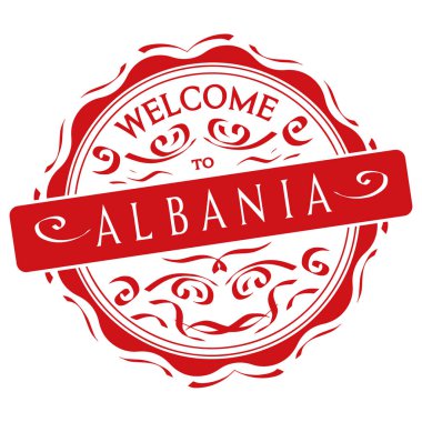 vector Welcome to Albania clipart
