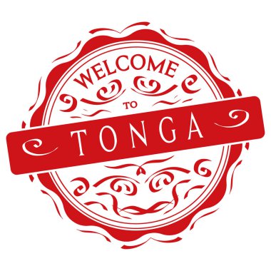 vektör Tonga hoş geldiniz