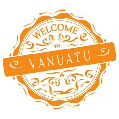 vektör Vanuatu hoşgeldiniz