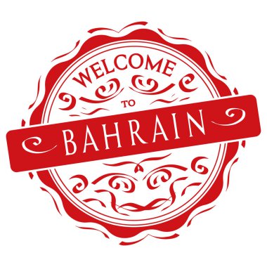 vektör Bahreyn hoşgeldiniz