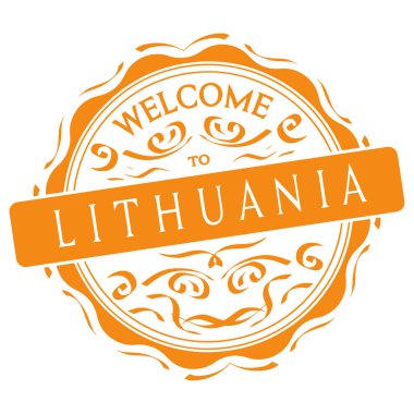 vektör Litvanya hoş geldiniz
