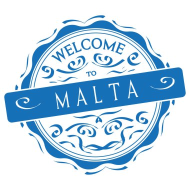 vektör Malta'ya hoş geldiniz