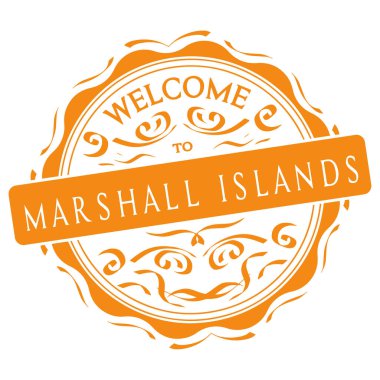 vektör Marshall Adaları hoşgeldiniz