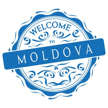 vektör Moldova hoş geldiniz