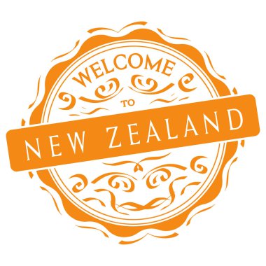 vektör Yeni Zelanda'ya hoş geldiniz