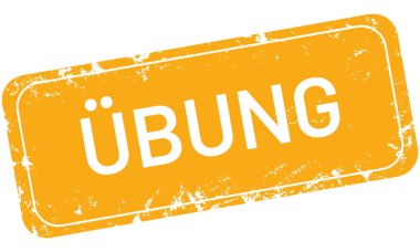 vektör retro Damga Uebung