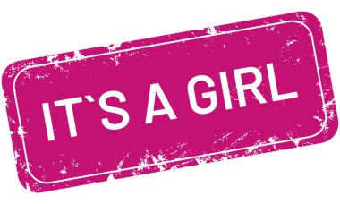 vektör Damga bir kız