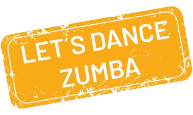 vektör Damga dans zumba sağlar