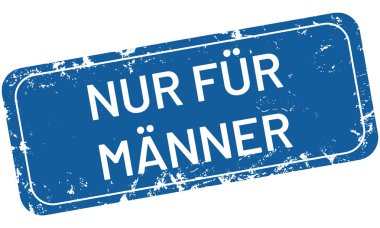 vektör Damga sadece erkekler için