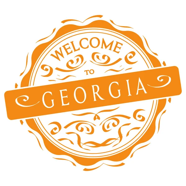 Willkommen Georgien — Stockvektor