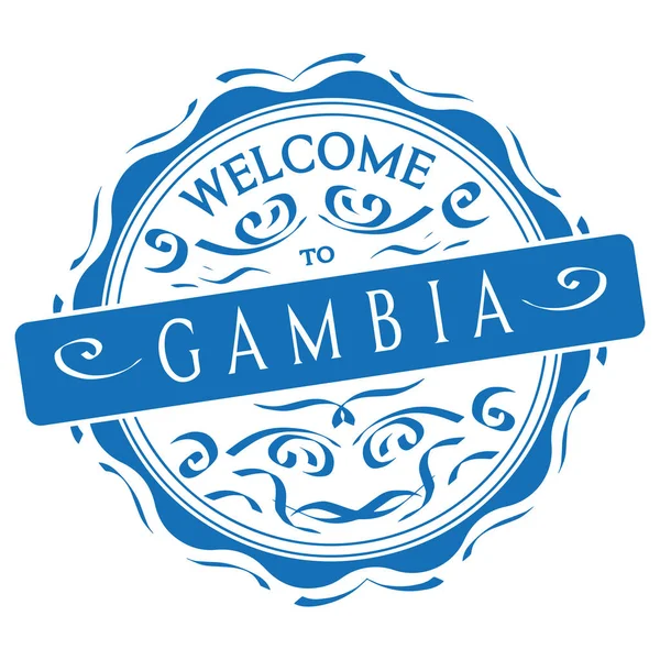 Vector Bienvenido Gambia — Archivo Imágenes Vectoriales