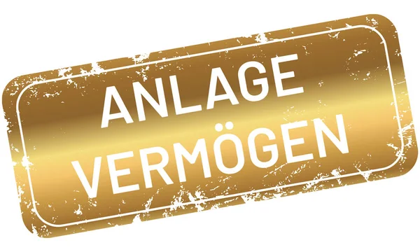 Vektor Stempel Anlagevermögen — Stockvektor