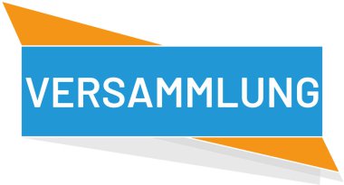 vektör modern düğme Versammlung