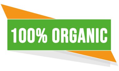 vektör modern düğme % 100 organik