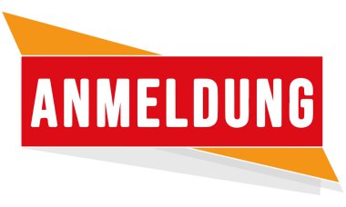 vektör modern düğme Anmeldung