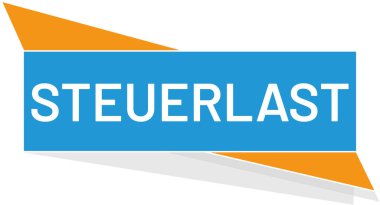 vektör modern düğme Steuerlast