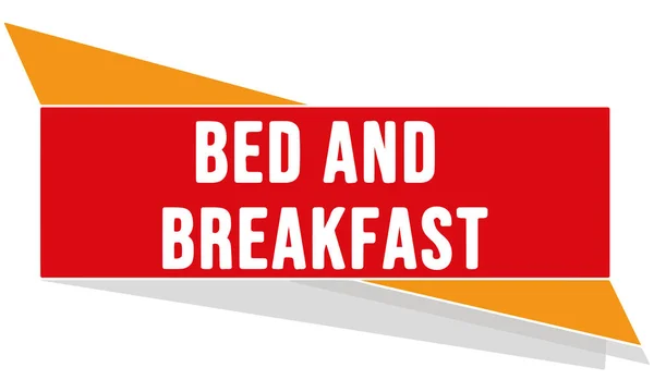 Vector Modern Button Bed Breakfast — Stock Vector