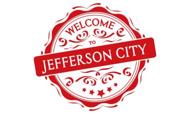vektör Jefferson City hoş geldiniz