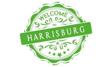 vektör Harrisburg hoş geldiniz