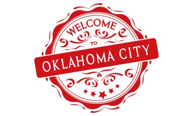 vektör Oklahoma City hoşgeldiniz