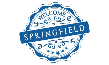 vektör Springfield hoş geldiniz