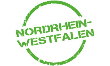 vektör Düğme yuvarlak Nordrhein-Westfalen