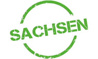 vektör Düğme yuvarlak Sachsen