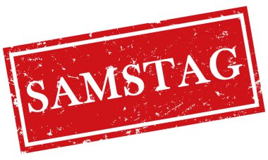 vektör Etiket hafta içi Samstag
