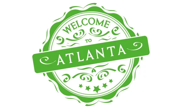 Willkommen Auf Atlanta — Stockvektor