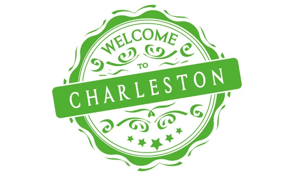 Vector Welkom Bij Charleston — Stockvector