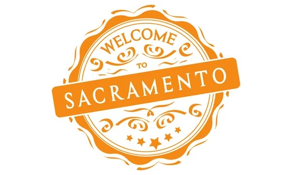 Vecteur Bienvenue Sacramento — Image vectorielle