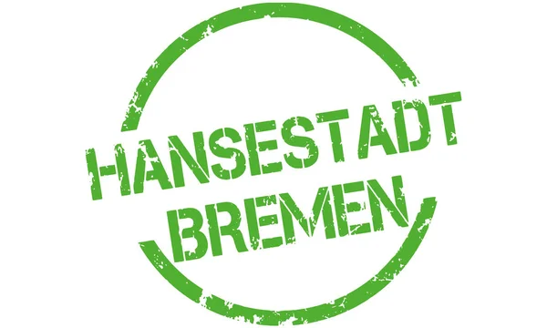 Vektor Taste Rund Die Hansestadt Bremen — Stockvektor